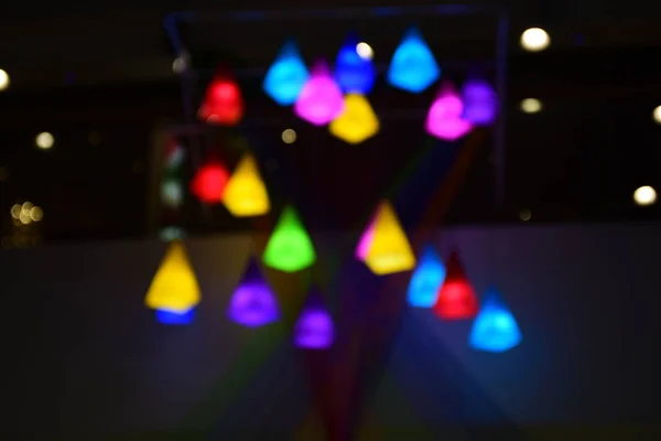 Luzes Coloridas Usadas Como Papel Parede — Fotografia de Stock