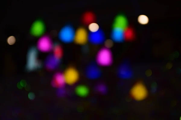 Colorful Lights Used Wallpaper Abstract Blurred Blue Silver Glittering Shine — Stock Photo, Image