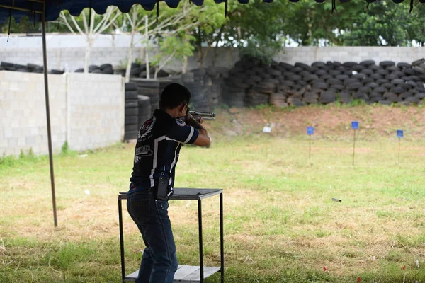 Guns Used Shooting Sports Race Tripsamateur Gunner Thai National Gunners — Stock Photo, Image