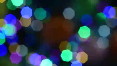 Yeni yıl yeni yıl yıldız gecesi renkli ışıklar Dayblurred görüntülerini konser sahnede bulanık bokeh