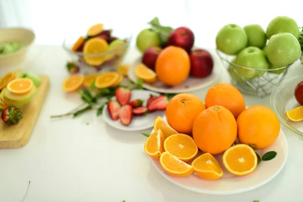 Different Kinds Fresh Ripe Fruits Vegetables Colorful Fruits Vegetables Fresh — Stockfoto