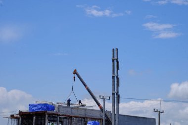 Şehirdeki inşaat alanı