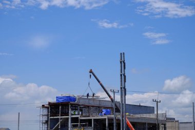 Şehirdeki inşaat alanı