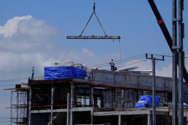 Şehirdeki inşaat alanı