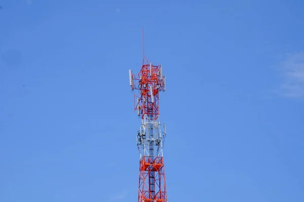 Вежа Передачі Фоні Неба — стокове фото