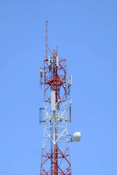 Torre Transmisión Fondo Del Cielo — Foto de Stock