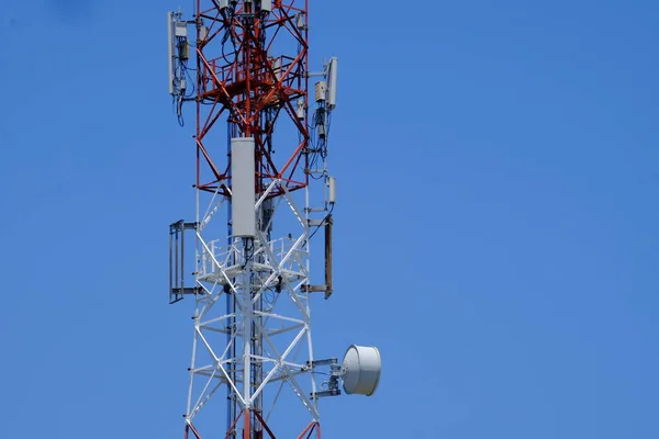 Torre Transmisión Fondo Del Cielo —  Fotos de Stock