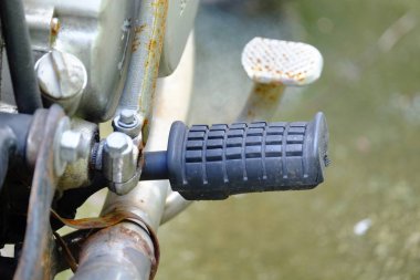 yakın çekim eski motosiklet