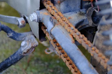 yakın çekim eski motosiklet