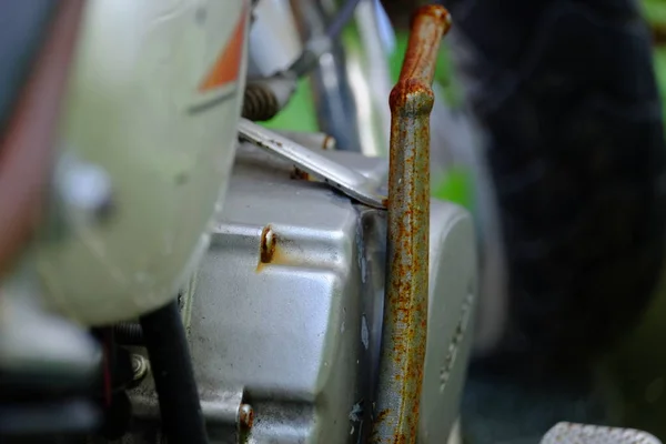 Close Motocicleta Vieja — Foto de Stock