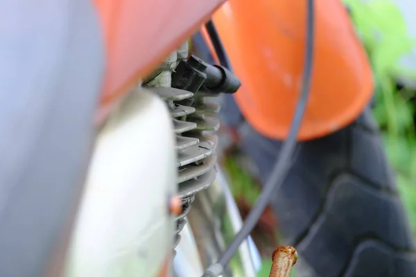 Close Motocicleta Vieja — Foto de Stock