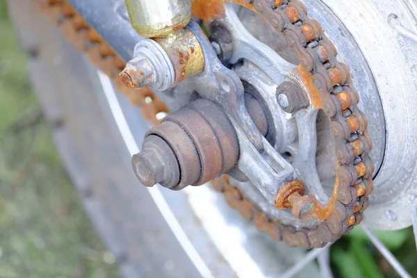 Close Motocicleta Vieja — Foto de Stock