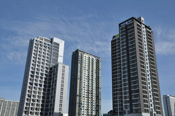 Bangkok City Skyline Luftaufnahme Tagsüber Besucher Zentrum Der Hauptstadt Treffpunkt — Stockfoto