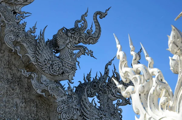 Beautiful Temple Clear Sky Thailand Temple Built Many Years Ago — Stock Photo, Image