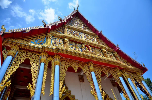 Beautiful Temple Clear Sky Thailand Temple Built Many Years Ago — Stock Photo, Image