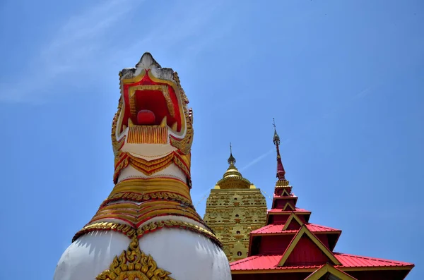 Beaux Temples Thaïlandais Statues Bouddha Dans Temple Thaïlande Dans Style — Photo