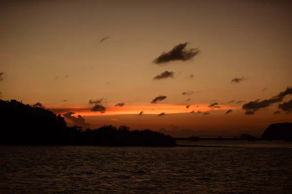 Krásná Obloha Mraky Krásným Vzorem Zvláštní Před Setměním — Stock fotografie