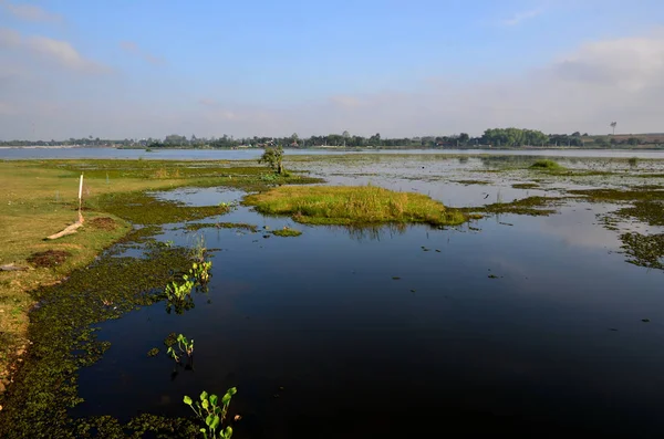 Bela Paisagem Margem Rio — Fotografia de Stock