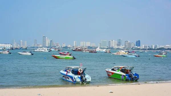 Une Vue Sur Port Touristique Pattaya Thaïlande Février 2018 — Photo