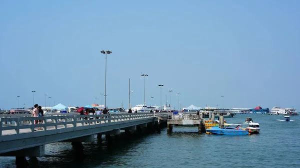 Widok Port Turystyczny Pattaya Tajlandia — Zdjęcie stockowe