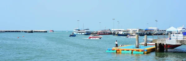 Blick Auf Den Touristenhafen Von Pattaya Thailand — Stockfoto