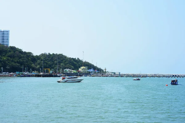 Båtar Vid Marinan Thailand — Stockfoto
