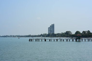 Küçük balıkçı tekneleri balıkçı balıkçılık limanı, Bang Saray bucağı, Sattahip District, Chonburi Province.Fishing tekne görünümü, gökyüzü ve deniz parlak bir günde yakın çekim fotoğraflar