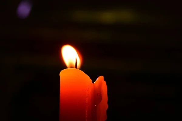 Φως Των Κεριών Της Πίστης Στις Σημαντικές Βουδιστικές Ημέρες Που — Φωτογραφία Αρχείου
