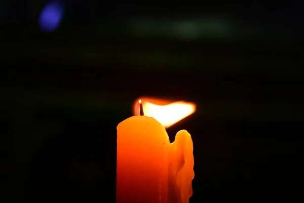 Luz Velas Dias Budistas Importantes Chamado Makha Bucha — Fotografia de Stock