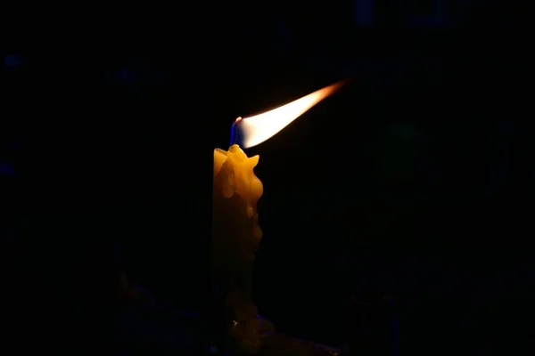 Luz Velas Dias Budistas Importantes Chamado Makha Bucha — Fotografia de Stock