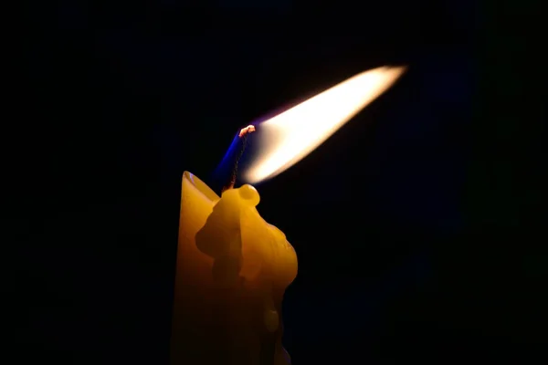 Luz Velas Dias Budistas Importantes Chamado Makha Bucha — Fotografia de Stock