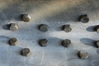 Metal yapının yakın plan detayları 