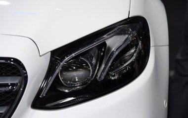 Tayland - 18 Ağustos 2018: Tayland 'da araba fuarı.