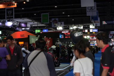Tayland - 18 Ağustos 2018: Tayland 'da araba fuarı.