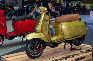 Tayland - 18 Ağustos 2018: Tayland 'da araba fuarı.