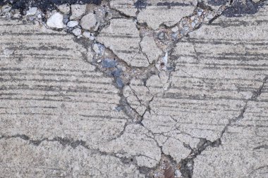 Çatlak beton yüzey, doku arkaplanı