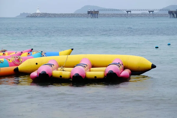 Barcos Inflables Coloridos Mar Thailand — Foto de Stock