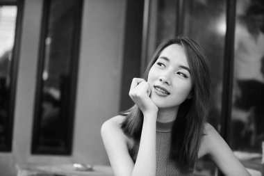 genç güzel asya kız yakın portre 