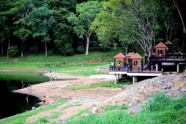 Turistas Vêm Para Ver Paisagem Natural Atmosfera Belas Paisagens Área — Fotografia de Stock