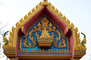 Güzel sıva desenli Tay Tapınak