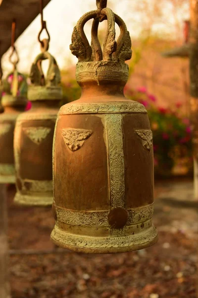 Metal bells that are in various temples of Thailand