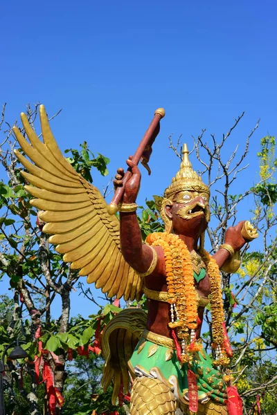 Phra Phrom Shrine Place Worship Thai People Main Tourist Attraction — Stock Photo, Image