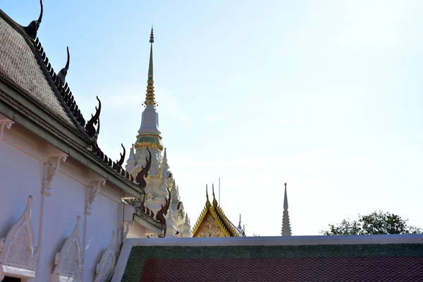 Beauty Wat Phra Borommathat Chaiya Old Buddha Image Surat Thani — Stock Photo, Image