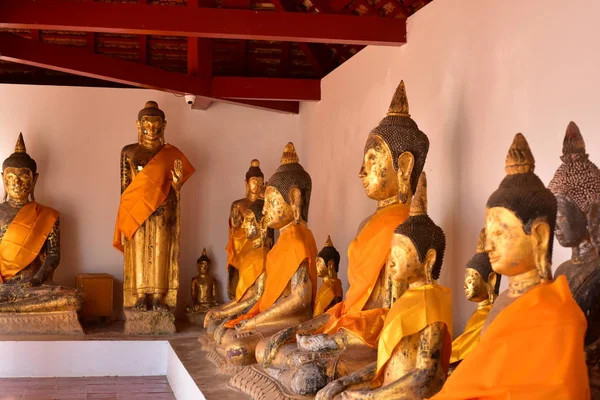 Wat Phra Borommathat Chaiya Nın Güzelliği Eski Buddha Görüntüsü Surat — Stok fotoğraf