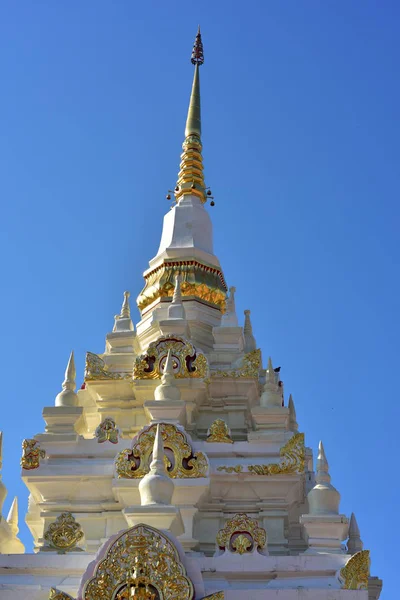 Skönheten Wat Phra Borommathat Chaiya Och Den Gamla Buddha Bild — Stockfoto