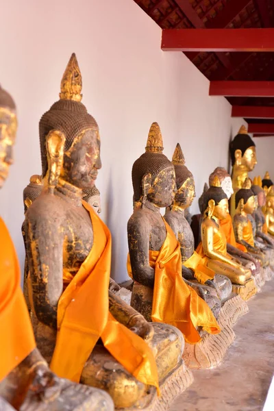 Wat Phra Borommathat Chaiya Nın Güzelliği Eski Buddha Görüntüsü Surat — Stok fotoğraf