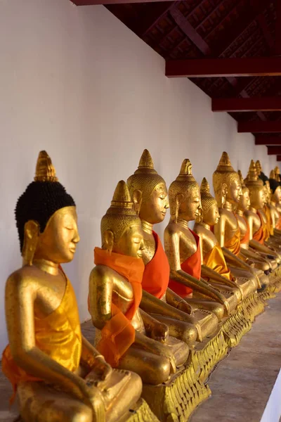 Wat Phra Borommathat Chaiya Nın Güzelliği Eski Buddha Görüntüsü Surat — Stok fotoğraf