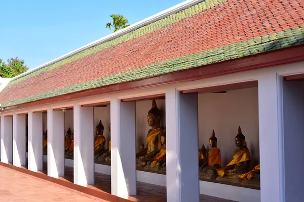 Beleza Wat Phra Borommathat Chaiya Velha Imagem Buda Surat Thani — Fotografia de Stock