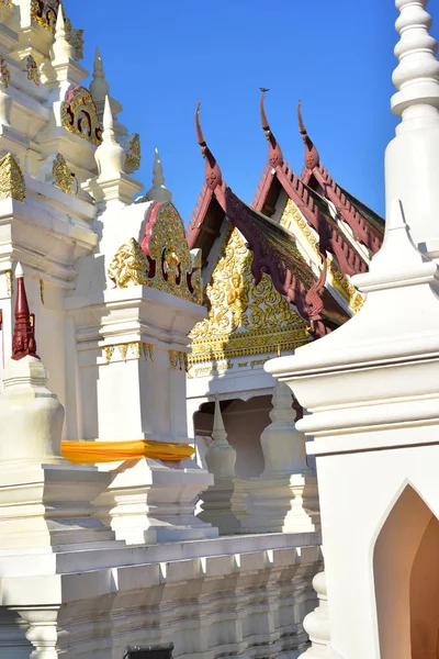 Schoonheid Van Wat Phra Borommathat Chaiya Oude Boeddhabeeld Surat Thani — Stockfoto