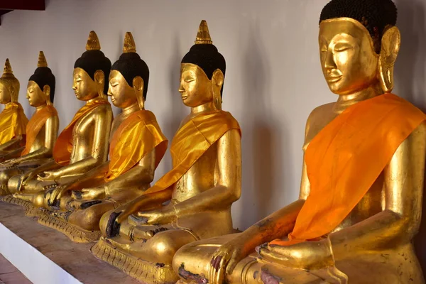 Skönheten Wat Phra Borommathat Chaiya Och Den Gamla Buddha Bild — Stockfoto